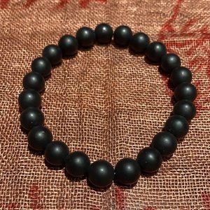 8MM Matte Onyx Bead Bracelet